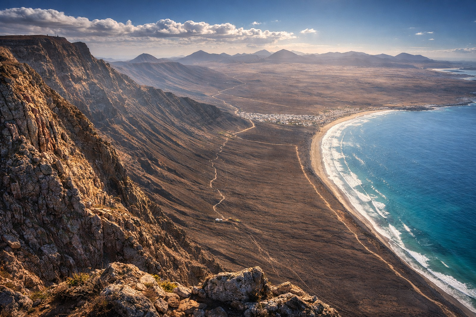 Acantilados y costa de Lanzarote